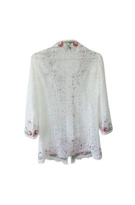 Lyne Halim Blouse Brukat Bordir Broken White, 3223